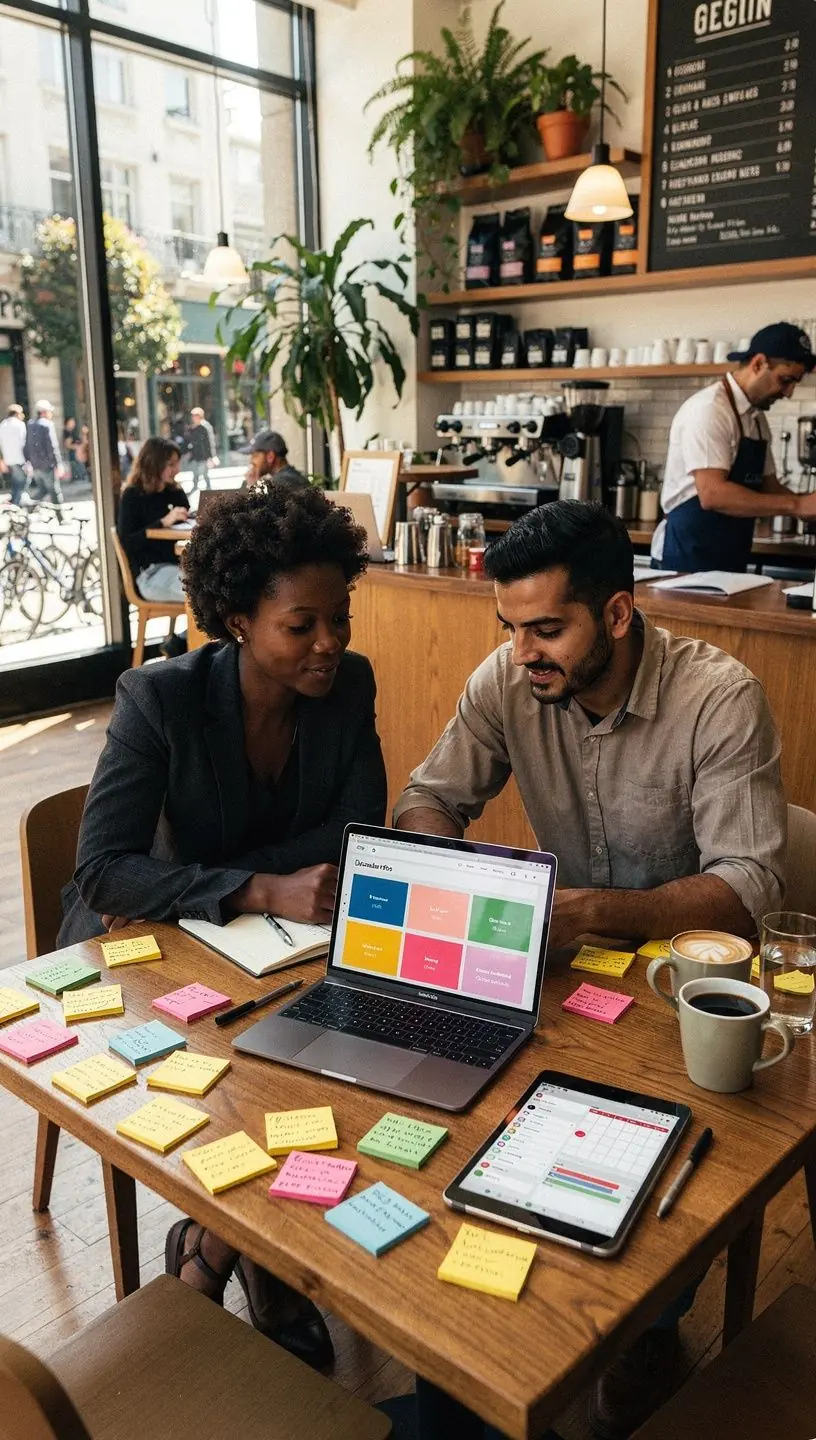 Person setting up wearable technology to monitor health metrics during daily activities.