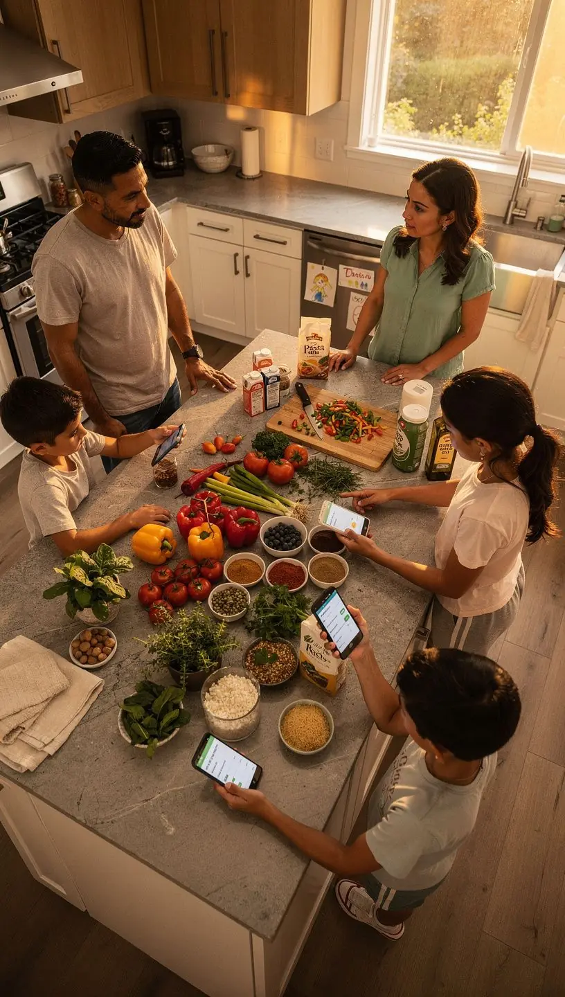 Diagram showing practical tips for adopting smart home technology with simple user instructions.